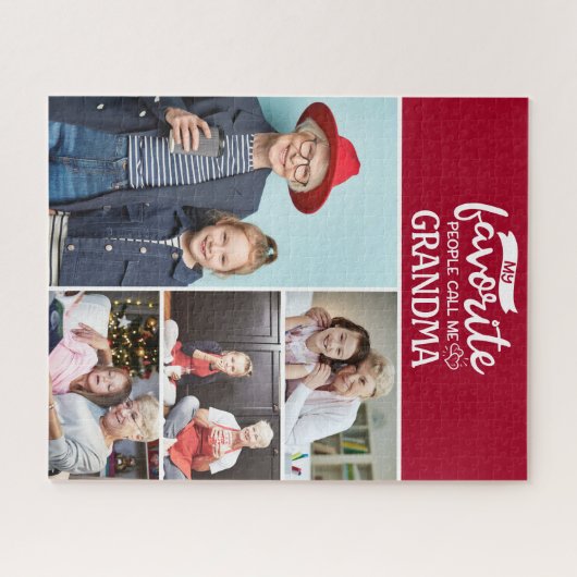 Mijn favoriete mensen noemen me| Fotocollage van 4 Legpuzzel (Horizontaal)