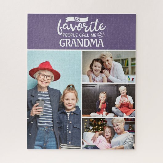 Mijn favoriete mensen noemen me| Fotocollage van 4 Legpuzzel (Verticaal)