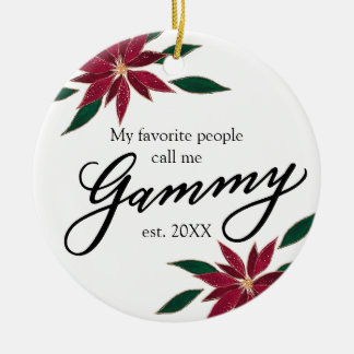 Mijn favoriete mensen noemen me Gammy Christmas Keramisch Ornament