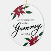 Mijn favoriete mensen noemen me Gammy Christmas Keramisch Ornament (Links)