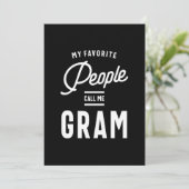 Mijn favoriete mensen noemen me Gram Kaart (Staand voorkant)