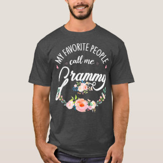 Mijn favoriete mensen noemen me Grammy Floral Gran T-shirt