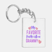 Mijn favoriete mensen noemen me Grammy Sleutelhanger (Voorkant Links)