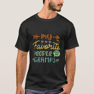 Mijn favoriete mensen noemen me Gramps Cool Mannen T-shirt