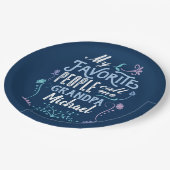 Mijn favoriete mensen noemen me Gramps grootouders Papieren Bordje (Gekanteld)