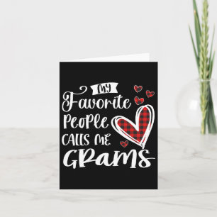 Mijn favoriete mensen noemen me grams grappig  kaart