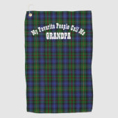 Mijn favoriete mensen noemen me GRANDPA Grandfathe Golfhanddoek (Voorkant)