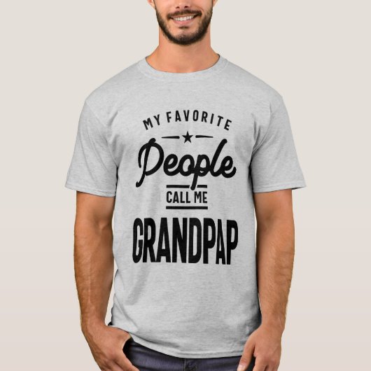 Mijn favoriete mensen noemen me grootpap | Grootva T-shirt (Voorkant)