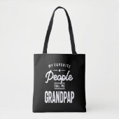 Mijn favoriete mensen noemen me grootpap tote bag (Voorkant)