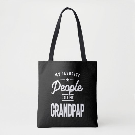 Mijn favoriete mensen noemen me grootpap tote bag (Voorkant)