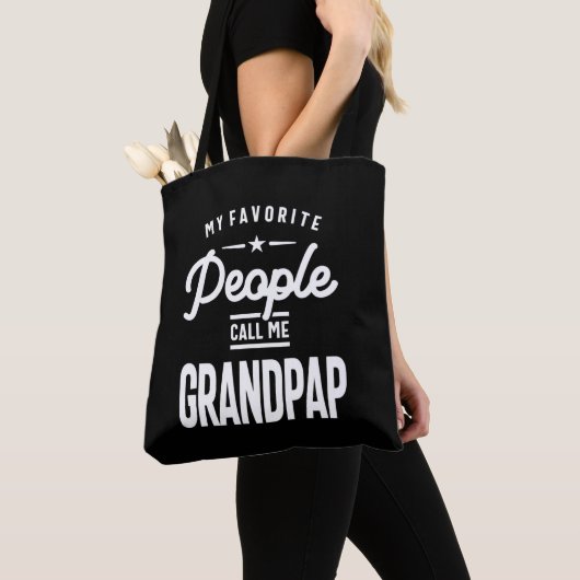 Mijn favoriete mensen noemen me grootpap tote bag (Dichtbij)