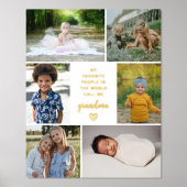 Mijn favoriete mensen noemen me kleinma Foto Colla Folie Afdrukken (Voorkant)