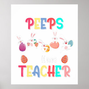 mijn favoriete mensen noemen me leraar, retro, vin poster