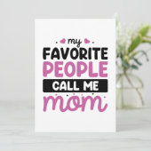 Mijn favoriete mensen noemen me mama bedankkaart (Staand voorkant)