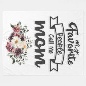 Mijn favoriete mensen noemen me mama fleece deken (Voorkant (Horizontaal))