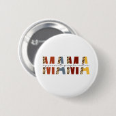 Mijn favoriete mensen noemen me mama Leopard Boho Ronde Button 5,7 Cm (Voorkant /achterkant)