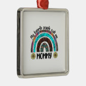 Mijn favoriete mensen noemen me mama metalen ornament (Rechts)