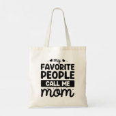 Mijn favoriete mensen noemen me mama tote bag (Achterkant)