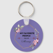 mijn favoriete mensen noemen me mammie sleutelhang sleutelhanger (Achterkant)