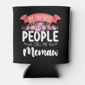 Mijn favoriete mensen noemen me Memaw Moederdag Blikjeskoeler (Voorkant)