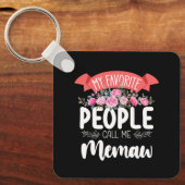 Mijn favoriete mensen noemen me Memaw Moederdag Sleutelhanger (Voorkant)