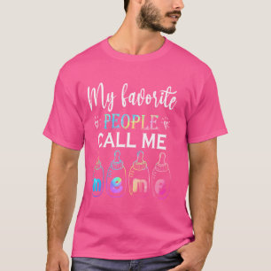 Mijn favoriete mensen noemen me meme, grappig ontw t-shirt