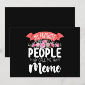 Mijn favoriete mensen noemen me Moederdag Kaart (Voorkant / Achterkant)