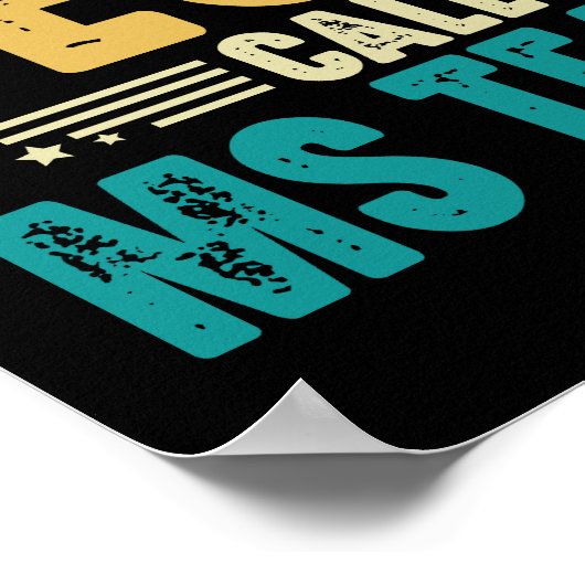 Mijn favoriete mensen noemen me MS Teacher  Poster (Hoek)