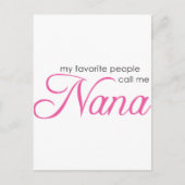 Mijn favoriete mensen noemen me Nana Briefkaart (Voorkant)