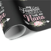 Mijn favoriete mensen noemen me Nana Moederdag Flo Cadeaupapier (Rol Hoek)