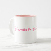 Mijn favoriete mensen noemen me Nana! Tweekleurige Koffiemok (Voorkant links)