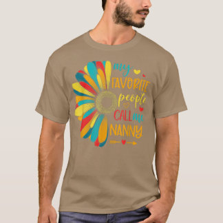 Mijn favoriete mensen noemen me Nanny Daisy Flower T-shirt