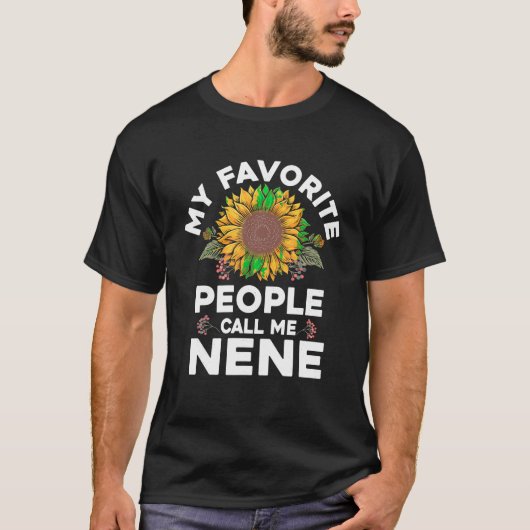 Mijn favoriete mensen noemen me Nene Moederdag Gra T-shirt (Voorkant)