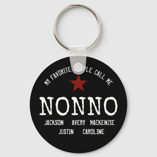 Mijn favoriete mensen noemen me niet-gepersonalise sleutelhanger (Voorkant)