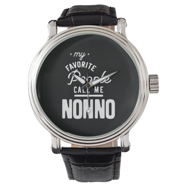 Mijn favoriete mensen noemen me nonno horloge (Voorkant)