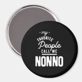 Mijn favoriete mensen noemen me nonno magneet (Voorkant / Achterkant)