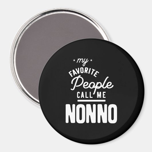 Mijn favoriete mensen noemen me nonno magneet (Voorkant / Achterkant)