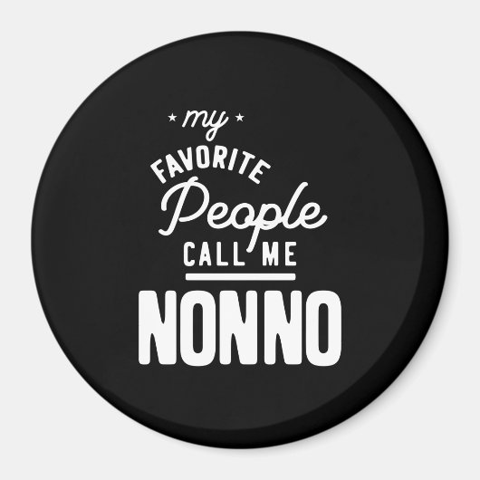 Mijn favoriete mensen noemen me nonno magneet (Voorkant)