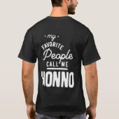 Mijn favoriete mensen noemen me nonno t-shirt (Achterkant)