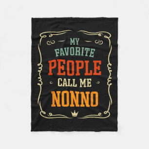 Mijn favoriete mensen noemen me Nonno Vaderdag  Fleece Deken