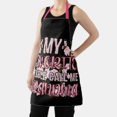 Mijn favoriete mensen noemen me oma-bloem schort (Insitu)