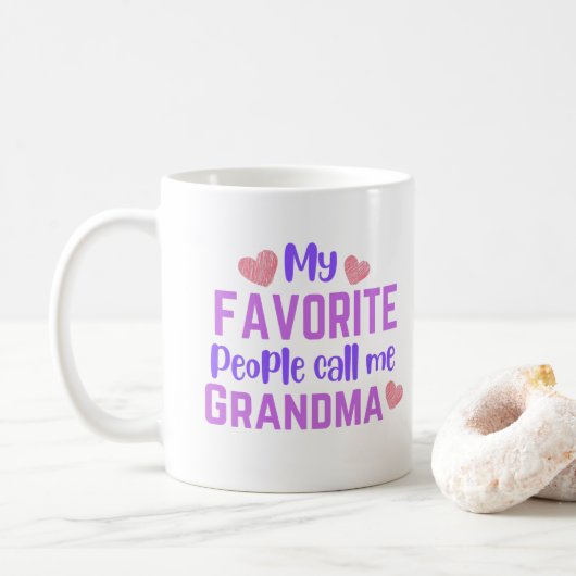 Mijn favoriete mensen noemen me oma Coffee Mok (Met donut)