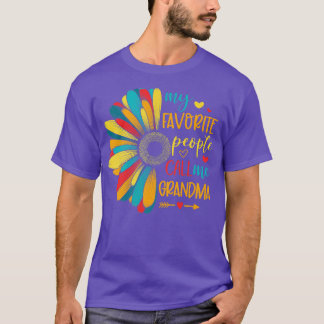 Mijn favoriete mensen noemen me oma Daisy Flower G T-shirt