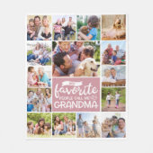 Mijn favoriete mensen noemen me oma fotocollage fleece deken (Voorkant)