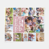 Mijn favoriete mensen noemen me oma fotocollage fleece deken (Voorkant (Horizontaal))