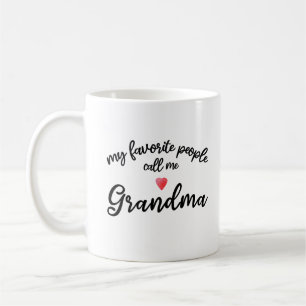 Mijn favoriete mensen noemen me oma hart cadeau koffiemok