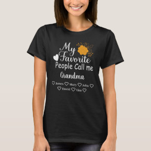 Mijn favoriete mensen noemen me oma met kleinkinde t-shirt