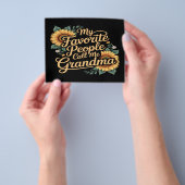 Mijn favoriete mensen noemen me oma Moederdag Flyer (Hand)