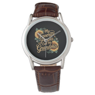 Mijn favoriete mensen noemen me oma Moederdag Horloge