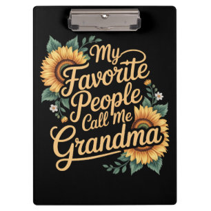 Mijn favoriete mensen noemen me oma Moederdag Klembord